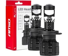 Amio LED lemputes su lęšiu H4 9-36V 60W