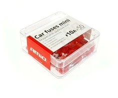 Amio Saugikliai mini 10A rinkinys 50vnt.