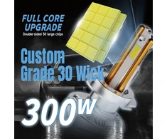 Autoreka LED HIR2 lemputės 2vnt. 300W super light CANBUS 65000Lm