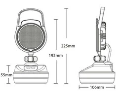 Kamar LED Serviso lempa L0159 + baterija