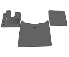 Kilimėliai ARS DAF XF 106 automatic / 2013+ 3p - Dangos tipas 2081 - Luxury juoda /apsiūta juostele