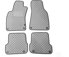 Kilimėliai QuiltyMats AUDI A6 2006-2011 (C6) (4 vnt.), D.Gray-Gray /33-14 - Kilimėlių fiksatoriai (žiedai) Plastikiniai apvalūs 4vnt.
