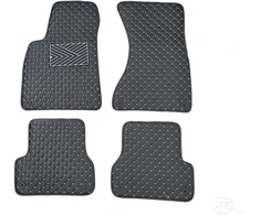 Kilimėliai QuiltyMats AUDI A6 2011-2018 (C7) (4 vnt.), Juodas-Gray /13-14 - Kilimėlių fiksatoriai (žiedai) Plastikiniai apvalūs 8vnt.