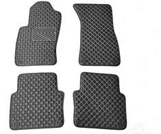 Kilimėliai QuiltyMats AUDI A8 2002-2009 (D3) (4 vnt.), Juodas-Gray /13-14