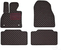 Kilimėliai QuiltyMats BMW 6 ser. 2017-2023 (G32) (4 vnt.), Juodas-Raudona /16-14