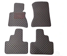 Kilimėliai QuiltyMats BMW X3 2003-2010 (E83) (4 vnt.), Juodas-Raudona /16-14