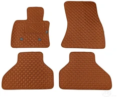 Kilimėliai QuiltyMats BMW X5 2013-2018 (F15) (4 vnt.), Brown-Brown /55-14 - Atstumas tarp fiksatorių Vairuotojo kilimėlyje - 35cm