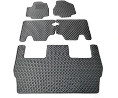 Kilimėliai QuiltyMats CHRYSLER PACIFICA 2016+ (I, II ir III eilės, 5 vnt.), Juodas-Gray /13-MAX3