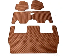 Kilimėliai QuiltyMats CHRYSLER PACIFICA 2016+ (I, II ir III eilės, 5 vnt.), Brown-Brown /55-MAX3