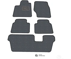 Kilimėliai QuiltyMats FORD GALAXY, S-MAX 2006-2012 (7v., I, II ir III eilės) (6 vnt.), D.Gray-Gray /33-MAX3 - Atstumas tarp fiksatorių Vairuotojo kilimėlyje - 31,5 cm