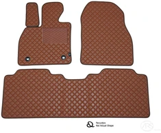 Kilimėliai QuiltyMats HONDA FR-V 2004-2009 (3 vnt.), Brown-Brown /55-MAX2