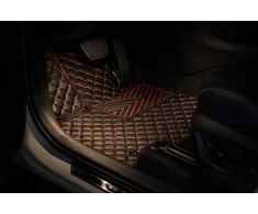 Kilimėliai QuiltyMats HONDA FR-V 2004-2009 (3 vnt.), Juodas-Raudona /16-MAX2