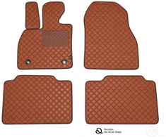 Kilimėliai QuiltyMats HYUNDAI i30 2011-2016 (4 vnt.), Brown-Brown /55-14
