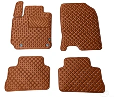 Kilimėliai QuiltyMats HYUNDAI KONA 2017-2023 (4 vnt.), Brown-Brown /55-14