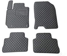 Kilimėliai QuiltyMats HYUNDAI KONA 2017+ (4 vnt.), Juodas-Gray /13-14