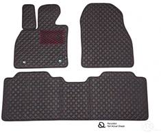 Kilimėliai QuiltyMats HYUNDAI SANTA FE 2006-2010 (3 vnt.), Juodas-Raudona /16-MAX2