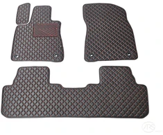 Kilimėliai QuiltyMats LEXUS RX 2015-2022 (3 vnt.), Juodas-Raudona /16-16