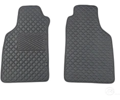 Kilimėliai QuiltyMats LIGIER JS50 2012+ (2 vnt.), Juodas-Juodas /11-12