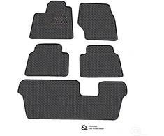 Kilimėliai QuiltyMats MAZDA CX-80 2024+ (7v., I, II ir III eilės) (7 vnt.), Juodas-Gray /13-MAX2