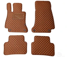 Kilimėliai QuiltyMats MERCEDES-BENZ E-class W213 2016-2023 (4 vnt.), Brown-Brown /55-14