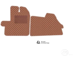 Kilimėliai QuiltyMats MERCEDES-BENZ VITO 2014+ (V447) (3 vnt.), Brown-Brown /55-12
