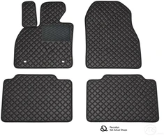 Kilimėliai QuiltyMats OPEL INSIGNIA 2008-2016 (4 vnt.), Juodas-Juodas /11-14 - Kilimėlių fiksatoriai (žiedai) Plastikiniai apvalūs 4vnt.