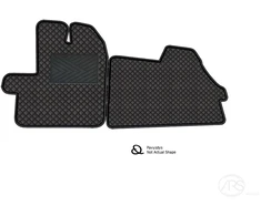 Kilimėliai QuiltyMats PEUGEOT TRAVELLER 2024+ (I eilė) (3 vnt.), Juodas-Juodas /11-MAX2