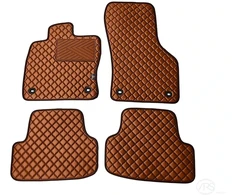 Kilimėliai QuiltyMats SKODA KAROQ 2017+ (4 vnt.), Brown-Brown /55-14