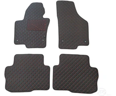 Kilimėliai QuiltyMats SKODA SUPERB 2008-2015 (4 vnt.), Juodas-Raudona /16-14