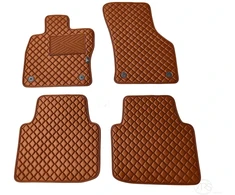 Kilimėliai QuiltyMats SKODA SUPERB 2015-2023 (4 vnt.), Brown-Brown /55-14
