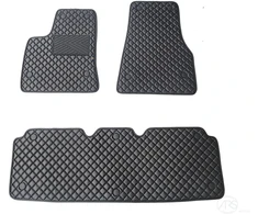 Kilimėliai QuiltyMats TESLA MODEL S 2012-2026 (3 vnt.), Juodas-Juodas /11-16