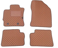 Kilimėliai QuiltyMats TOYOTA AURIS 2012-2019 (4 vnt.), Brown-Brown /55-14