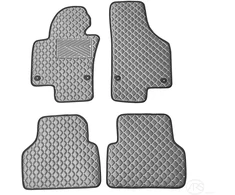 Kilimėliai QuiltyMats VOLKSWAGEN TIGUAN 2007-2016 (4 vnt.), D.Gray-Gray /33-14 - Kilimėlių fiksatoriai (žiedai) Plastikiniai apvalūs 4vnt.