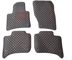 Kilimėliai QuiltyMats VOLKSWAGEN TOUAREG 2010-2018 (4 vnt.), Juodas-Raudona /16-14