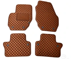 Kilimėliai QuiltyMats VOLVO S80 2006-2016 (4 vnt.), Brown-Brown /55-14