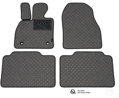Kilimėliai QuiltyMats VOLVO XC40 2019+ (4 vnt.), D.Gray-Gray /33-14