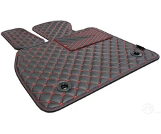Kilimėliai QuiltyMats VOLVO XC60 2018+ (4 vnt.), Juodas-Raudona /16-14