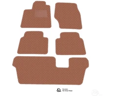 Kilimėliai QuiltyMats VOLVO XC90 2002-2014 (7v., I, II ir III eilės) (5 vnt.), Brown-Brown /55-MAX2