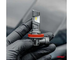LED automobilių lemputės AMIO H11 18W (E-Mark R37) legalios keliuose