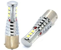 LG LED lemputė BA15s 27W Balta spalva P21W tinka atbulinės eigos