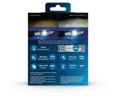 LED lemputės H4 Ultinon Pro6000 Philips I Legalios keliuose +300% | 11342U60B2X2