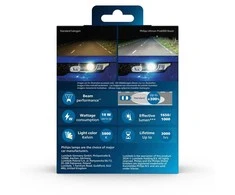 LED lemputės H4 Ultinon Pro6000 Philips I Legalios keliuose +300% | 11342U60B2X2