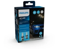 LED lemputės H7 Ultinon Pro6000 HL Philips Boost | Legalios keliuose | 11972U60BX2 +300%