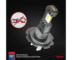 LED lemputės Hybrid series H3 6000K Canbus 60W AMIO-04113