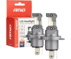 Amio LED lemputės Hybrid series H4 H19 6000K Canbus 60W