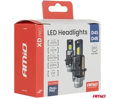 LED lemputės ksenoniniams žibintams D4S D4R AMiO XD PRO FULL CANBUS 6500K, 2 vnt.