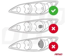 LED lemputes su lęšiu H7 9-36V