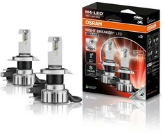 LED OSRAM H4 lemputės Smart Night breaker +330% | 64193DWNBSM-2HB | Legalios keliuose