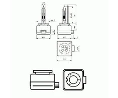 Lemputė PHILIPS D1R VISION (85409VIC1)