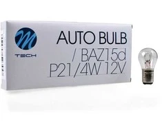 M-TECH Halogeninė lemputė BAZ15d 12V/21/4W